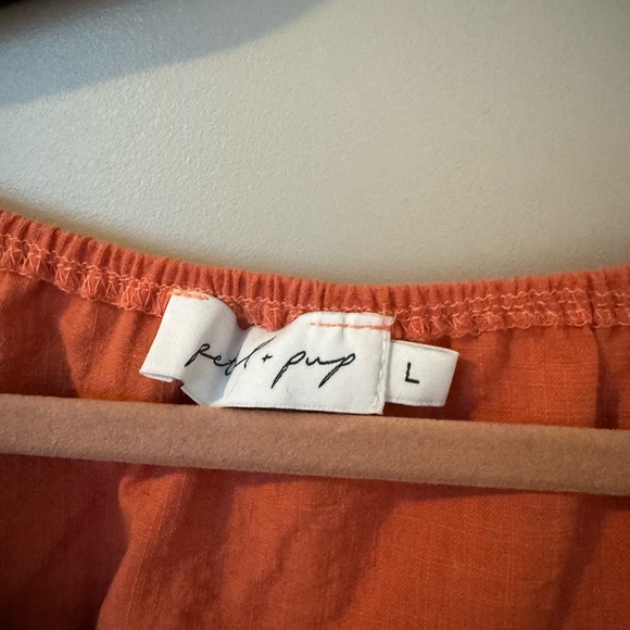 Petal & Pup Orange Linen Set - L - Picture 4 of 4